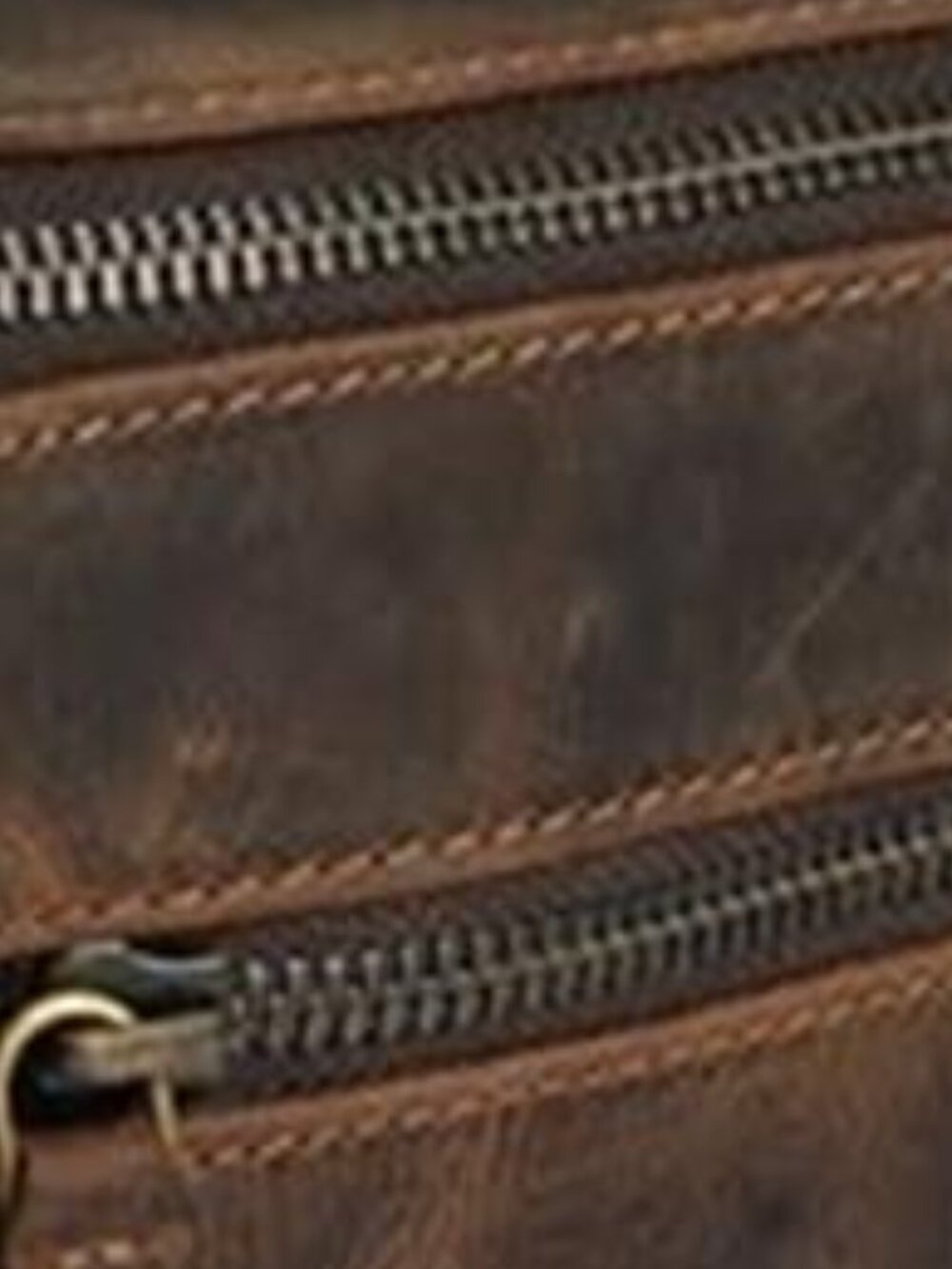 Genuine Leather Dopp Kit Toiletry Bag Travel Shaving Bag Gift Men Women Brown